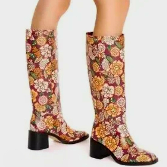 Larroude Floral Ricky Boot Size 6.5 NWT - Picture 3 of 8